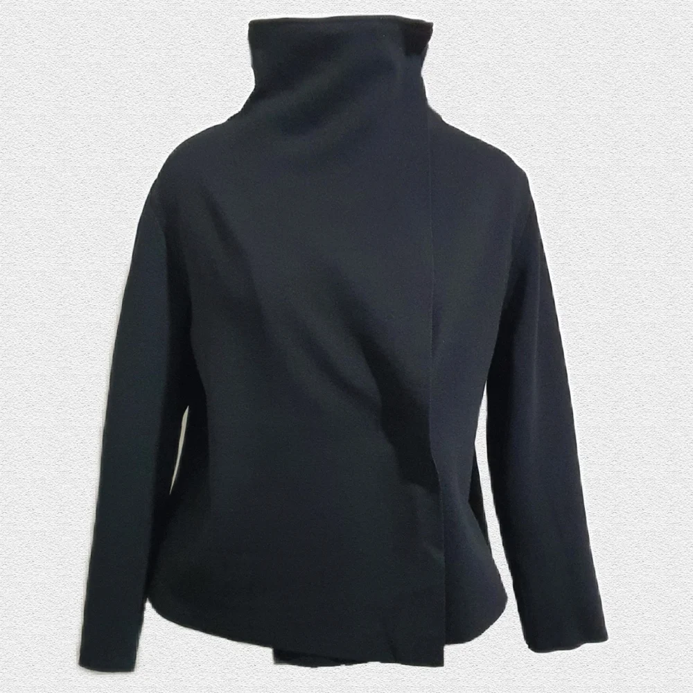 Zaket & Plover Black Knit Jacket Size XL - Picture 3 of 8